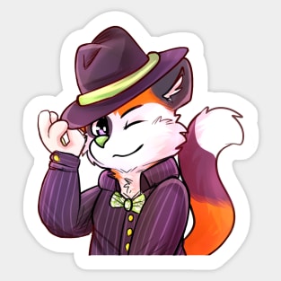 Gentleman Cat Sticker